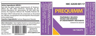 Bottle Label (Prequimm Label)
